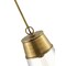 Z-Lite Wentworth 1 Light Pendant, Rubbed Brass & Clear 2300P12-RB - alternate 6